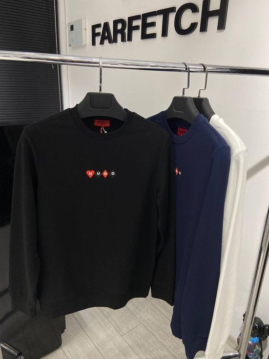 Свитшот Мужской Hugo Boss (S-XXL) Кофта с принтом новая