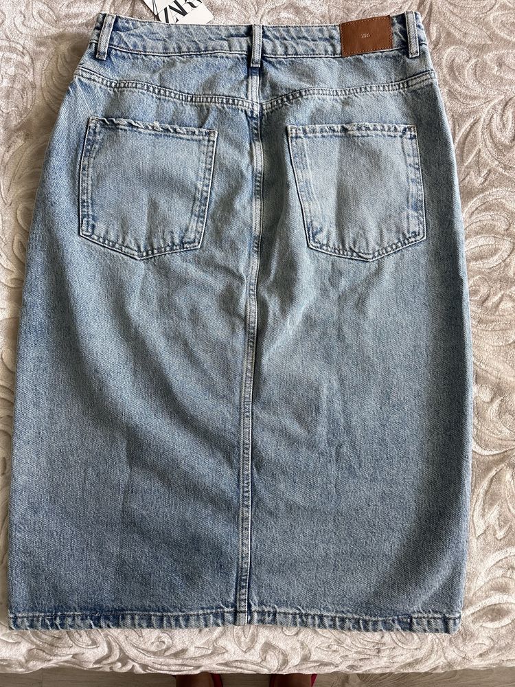 Спідниця джинсова Zara, М юбка денім