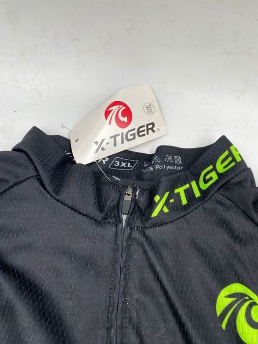 x-tiger męski letni strój rowerowy z krótkim rękawem zestaw r.3xl