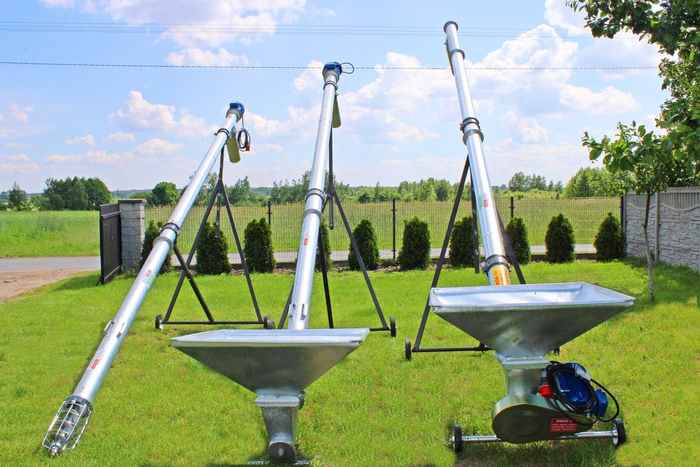 OCYNK Żmijka do zboża FI 125 20t/h Podajnik ślimakowy KUL-MET Reduktor