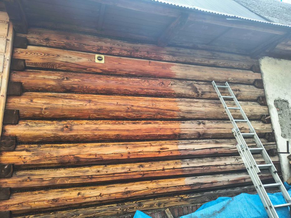 Zajmujemy się myciem domów drewnianych