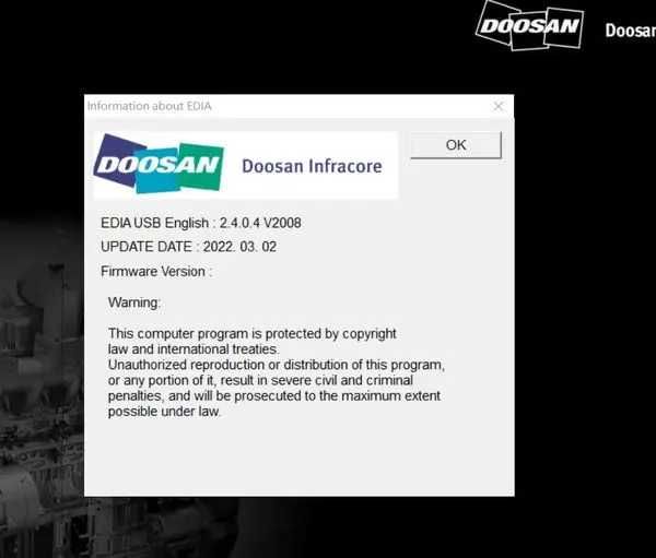 Встановлю програми для Doosan - отримайте доступ до діагностики