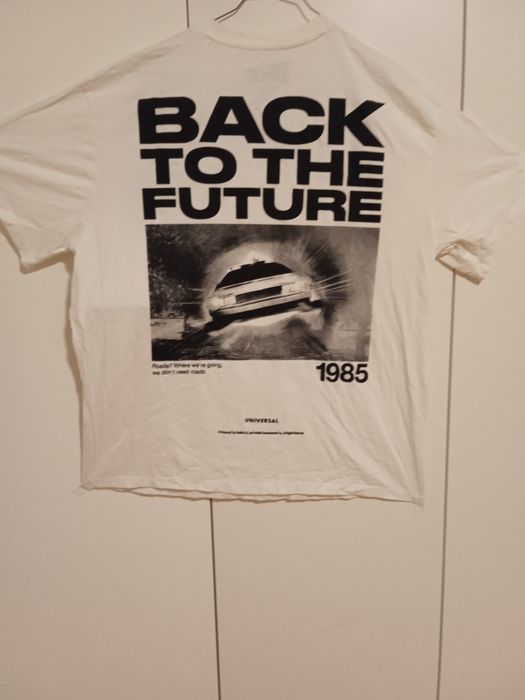 T shirt Pull and Bear Black to the Future