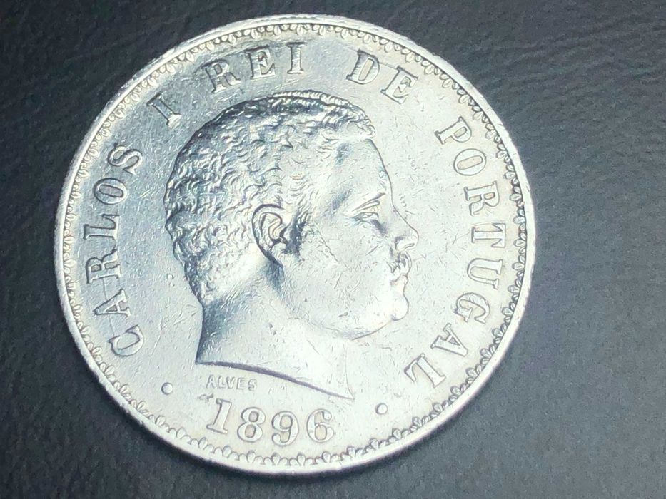 500 Reis 1896 D. Carlos I Prata