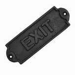 Tabliczka na drzwi EXIT z litej stali. 15x5cm