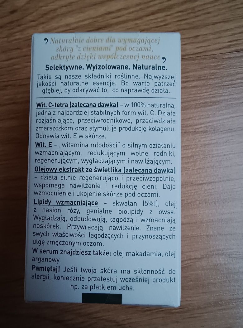 Uzdrovisco serum rozjaśniające bezwodne pod oczy NOWE