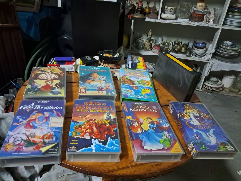 Varias cassetes vhs
