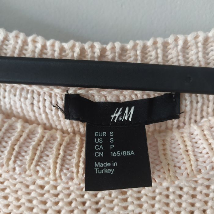Łososiowy sweter H&M, rozm. S