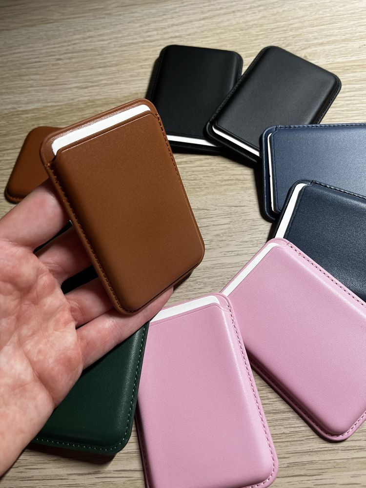 Capa+Carteira Magsafe para iPhone 12/13/14/15/16 Mini Pro Plus Pro Max
