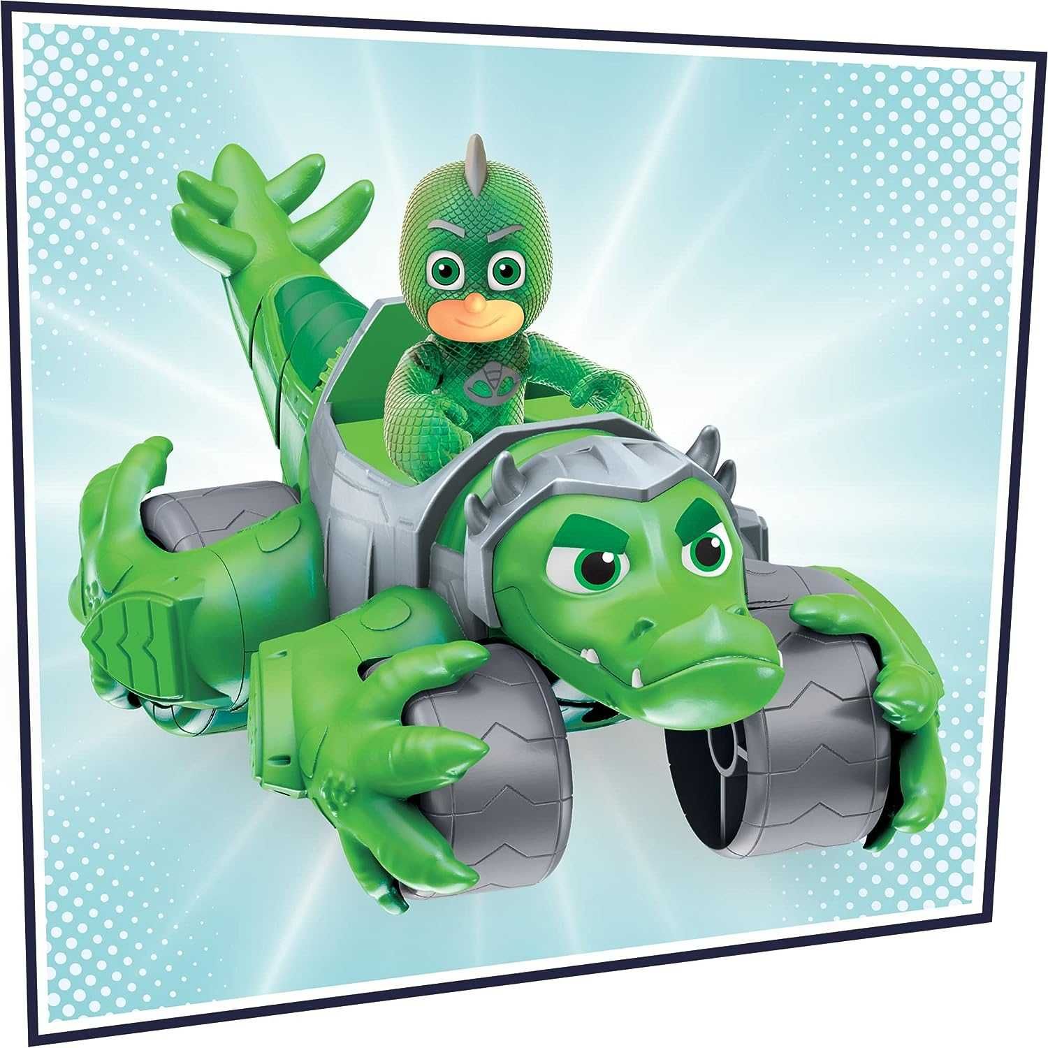 PJ Masks Animal Power Gekko Rider.Іграшкова машина,фігуркою Гекко