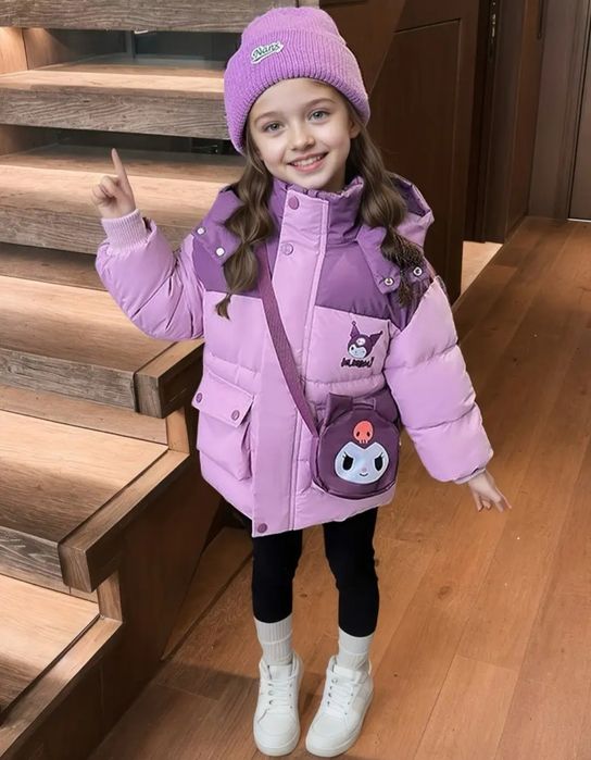 Дівоча зимова куртка в стилі Куромі,тепла,для дітей