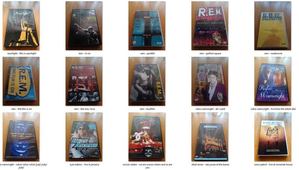 DVD Música - Beck, Blur, Coldplay, Depeche Mode, Gorillaz, Moby, etc