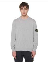 Светр Stone Island 540B2 Logo Sweater Grey