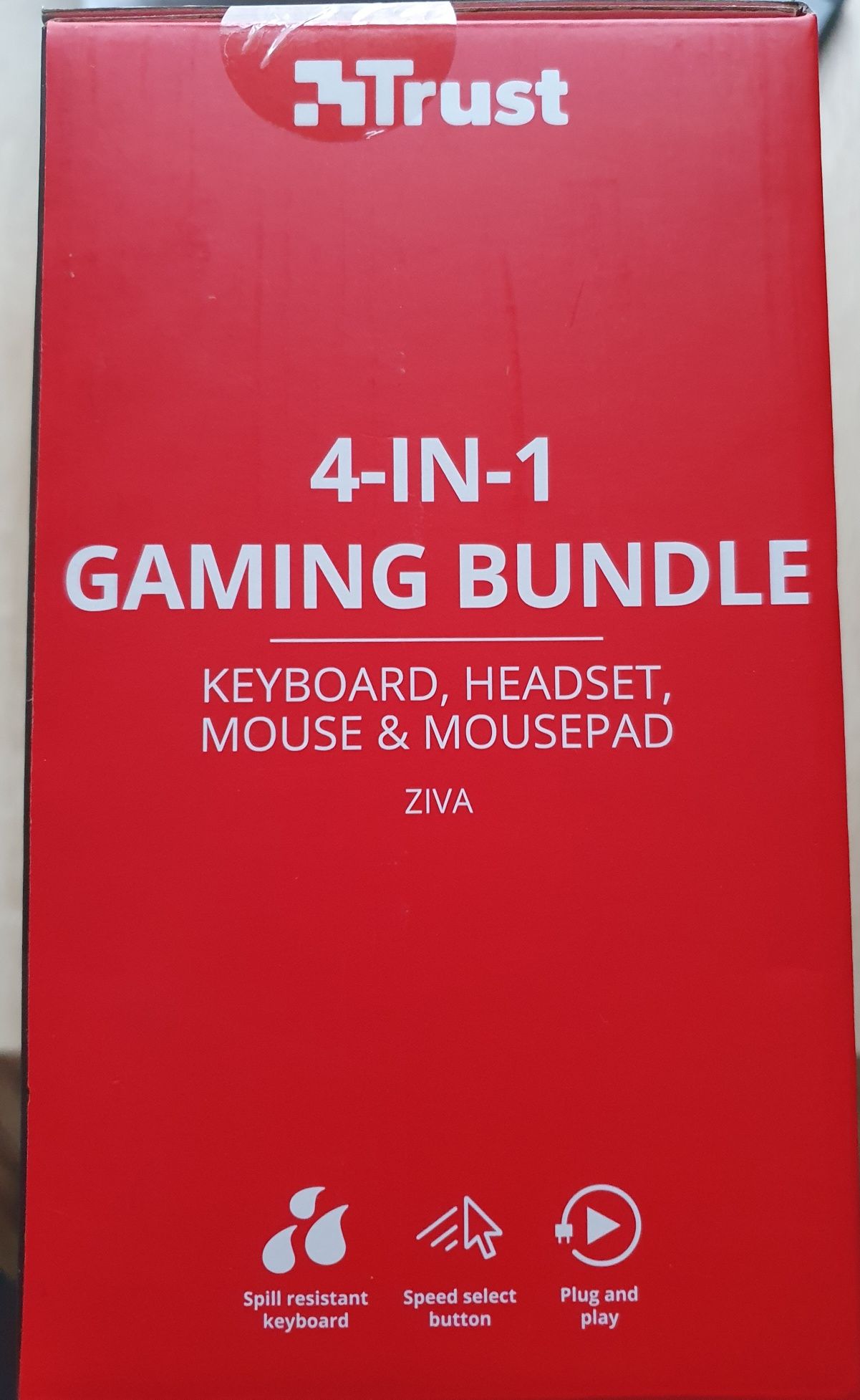 Zestaw nowy Trust Ziva 4-in-1 Gaming Bundle