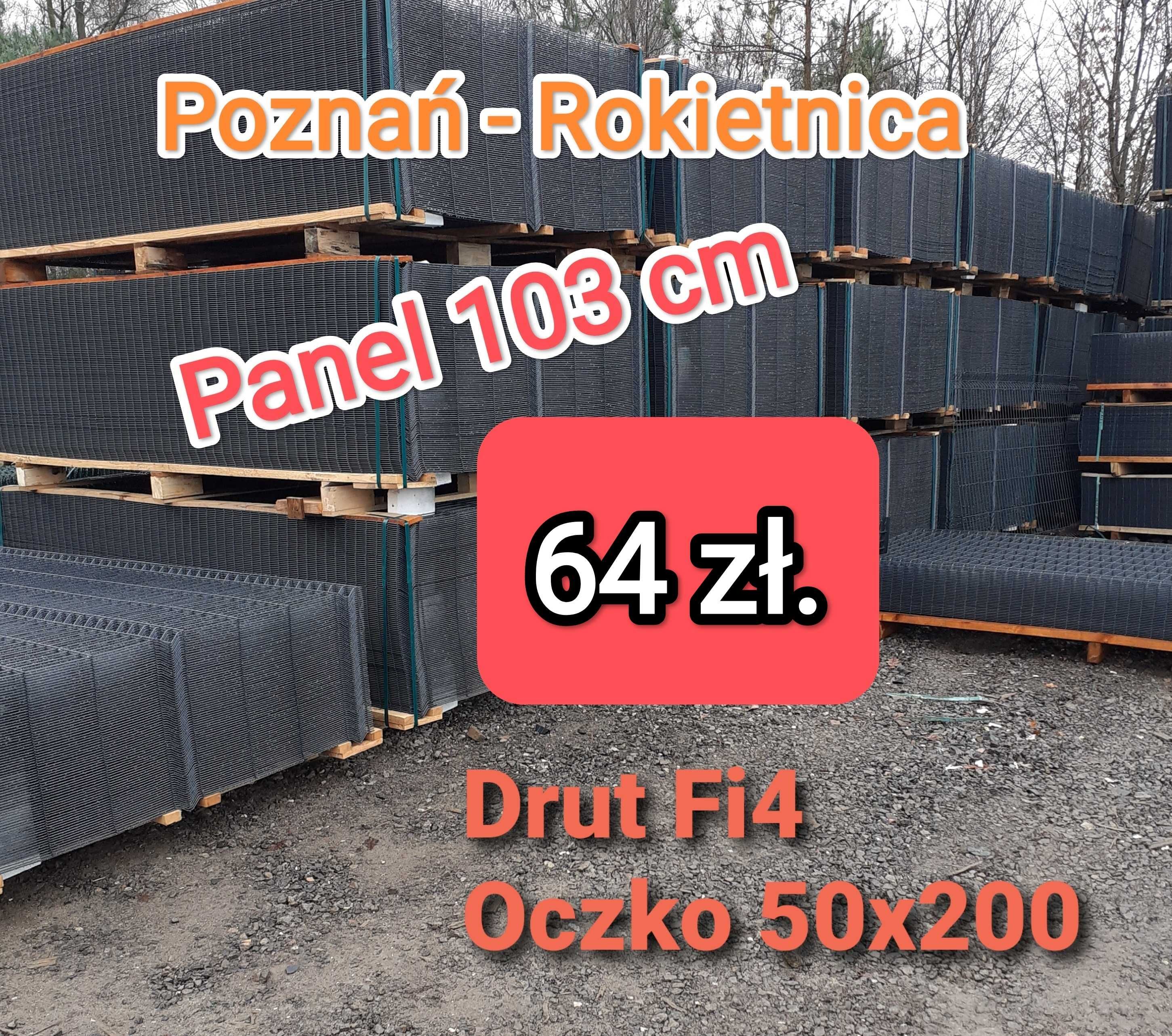 Panel ogrodzeniowy 3D fi.4 103cm x 250cm antracyt panele siatka płot