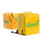 Mochila expansível Glovo com capa de chuva