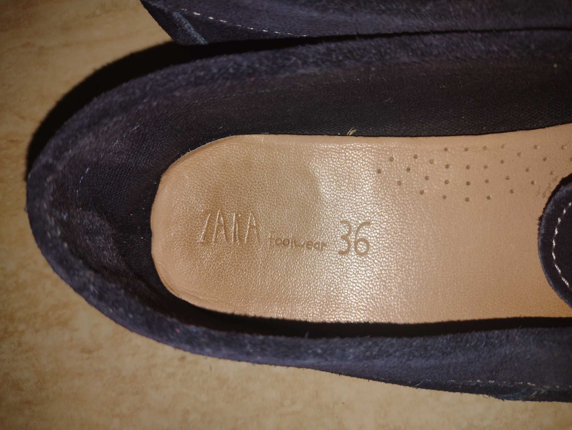 Buty mokasyny ZARA róż. 36