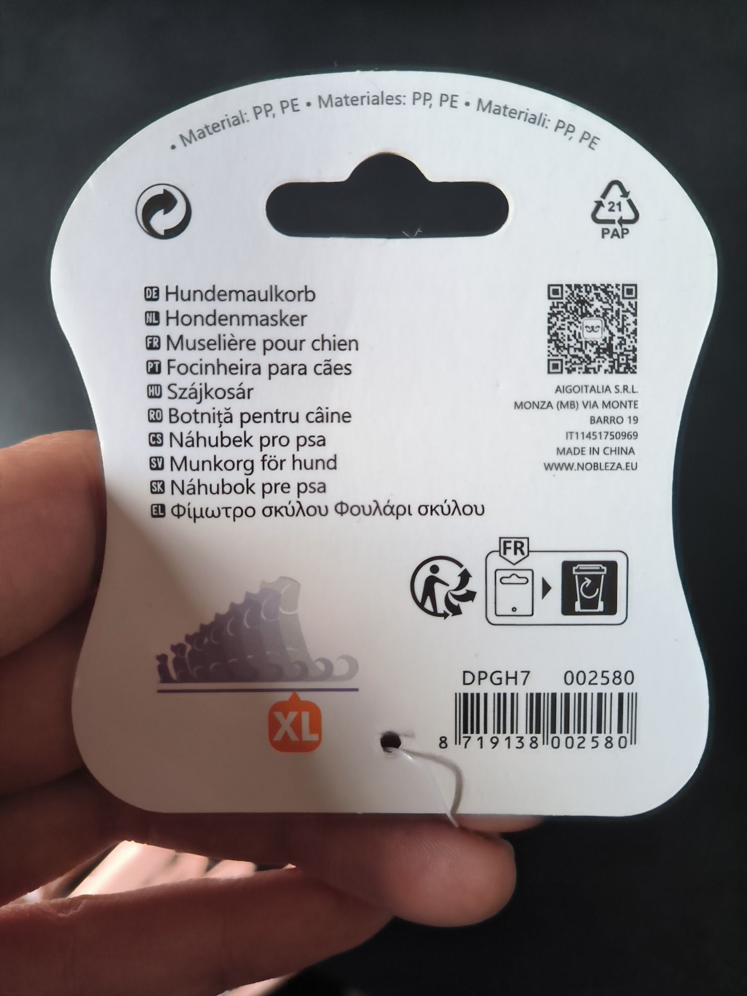 Kaganiec dla psa XL