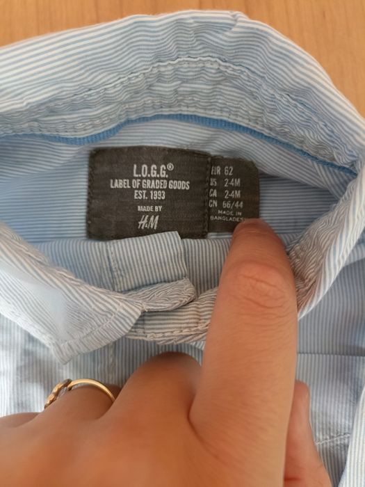 Camisa + Polo de manga curta - 2/4meses (62cm)