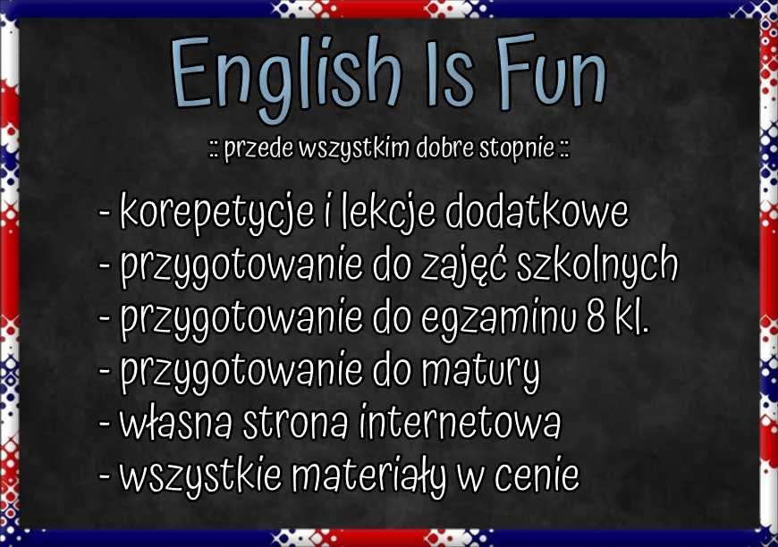 Język Angielski - Korepetycje i indywidualne lekcje dodatkowe