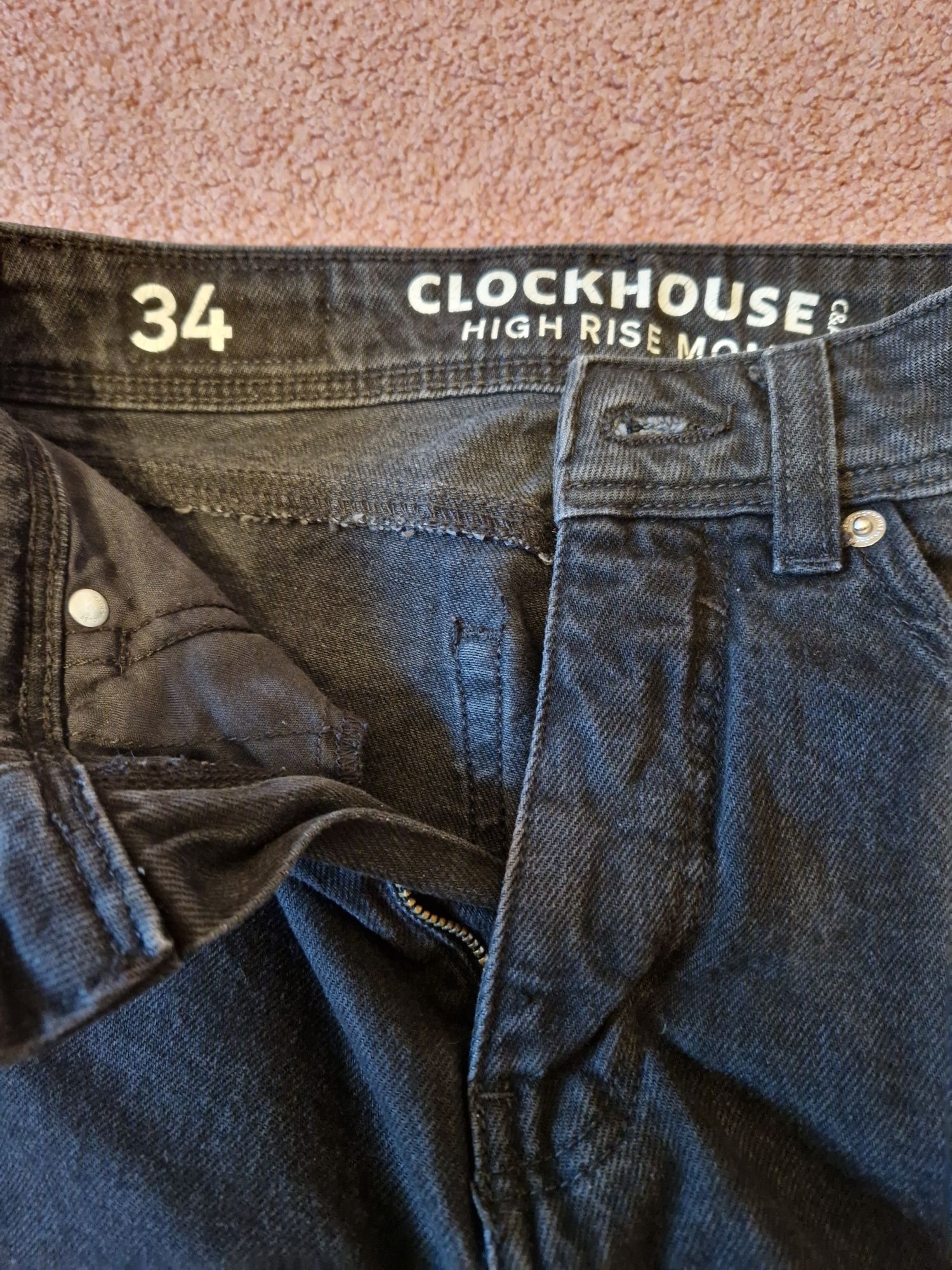 Spodnie damskie jeans z dziurami roz.34 C&A