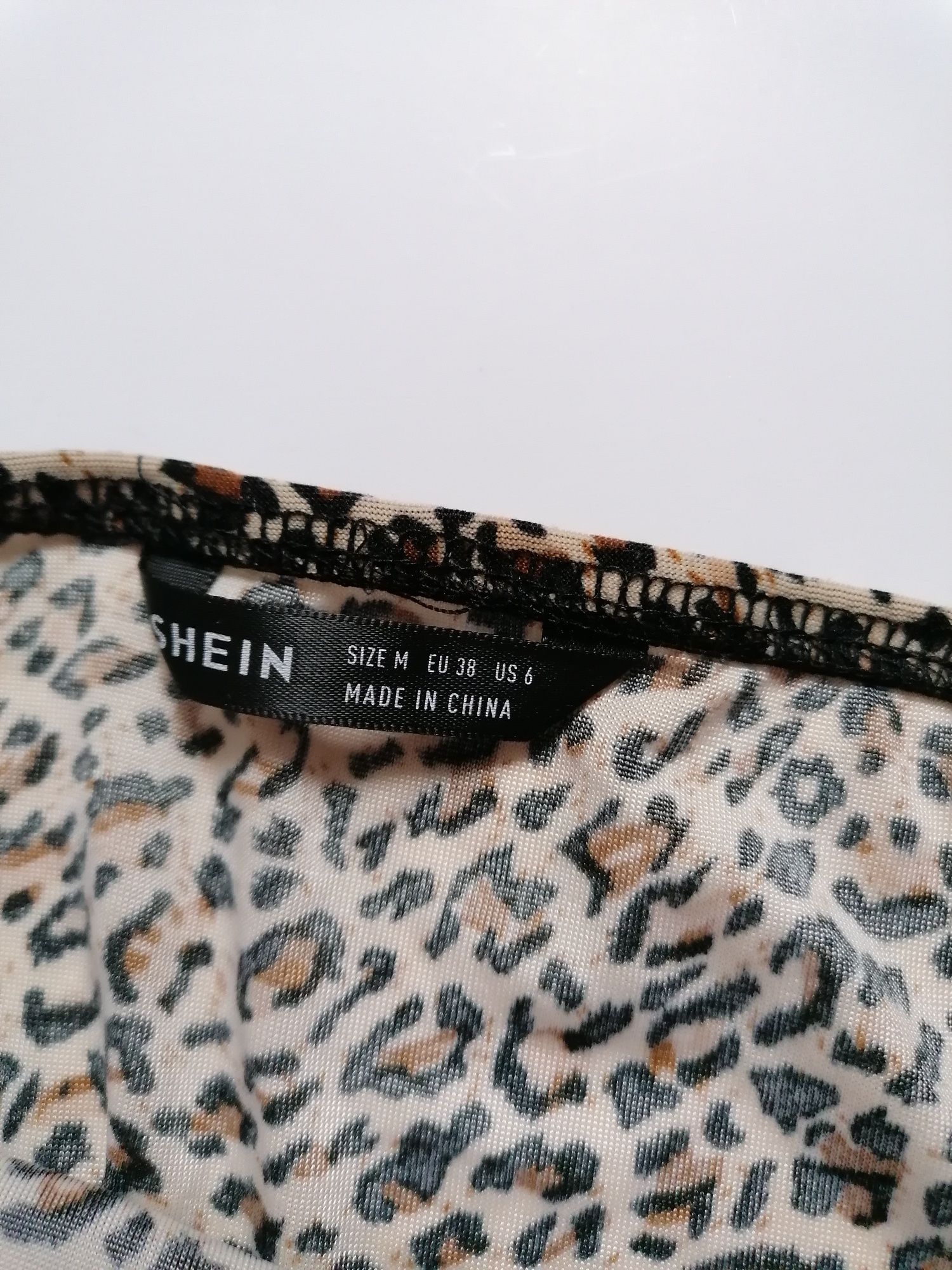 Top bluzka ramiączka motyw zwierzęcy nowy Shein S 36 8