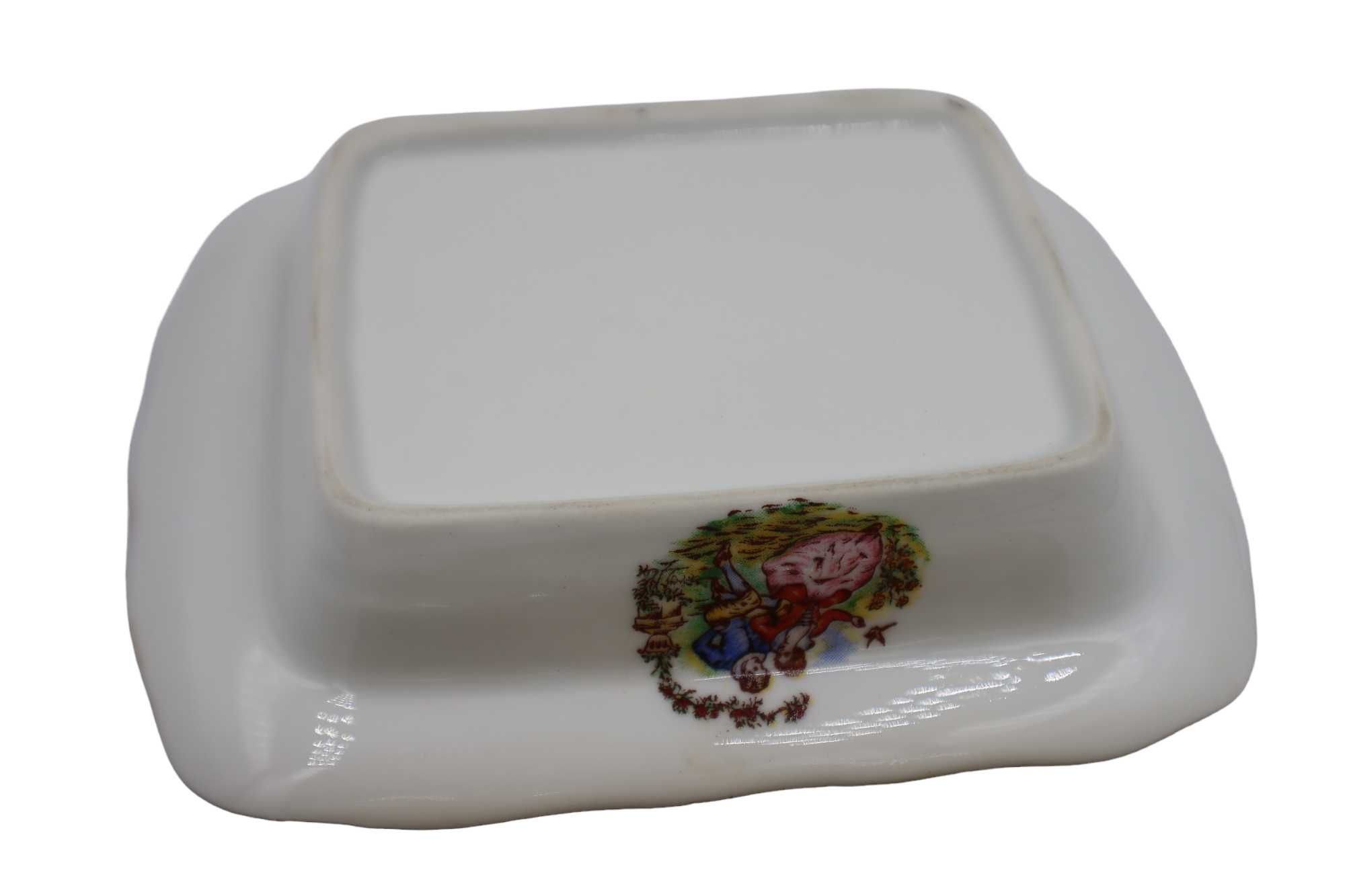 Maselnica scena rodzajowa porcelana PRL B091001