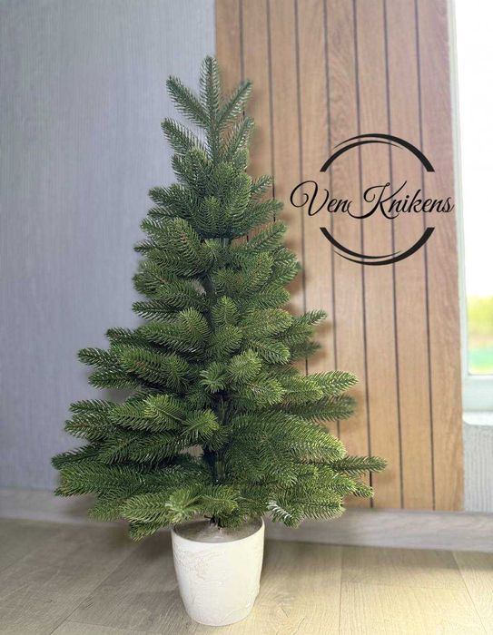 Ялинка штучна лита в горщику офісна, Елка искусственная 0,7 м та 1,1 м