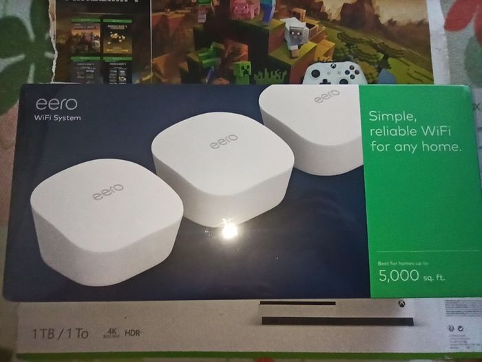 Amazon eero mesh WiFi system router. Новый. 802.11a/b/g/n/ac. Type-C.
