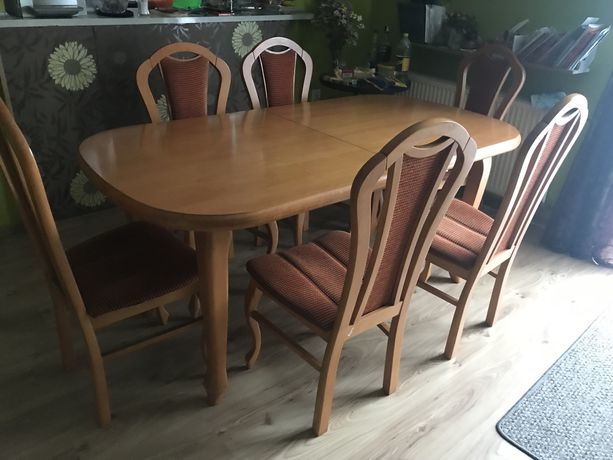 Stół i 6 krzeseł