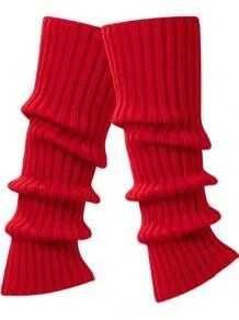 Getry czerwone ocieplacze na kostki nogi