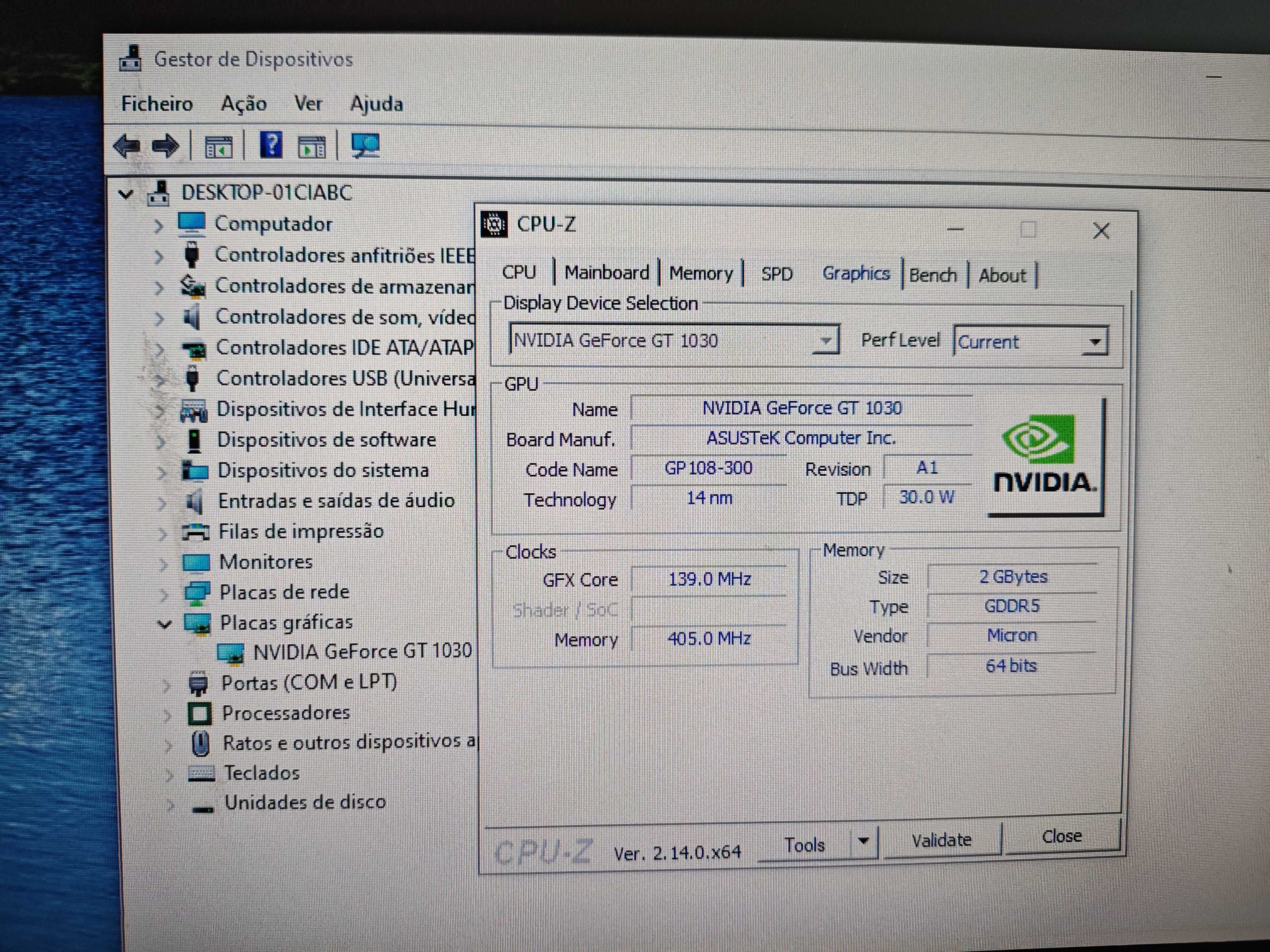 Asus GeForce GT 1030 OC 2GB GDDR5
