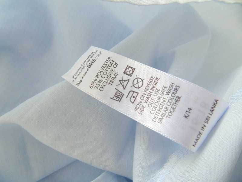 BHS nowa błękitna koszula nocna damska bez rękawów 44-46