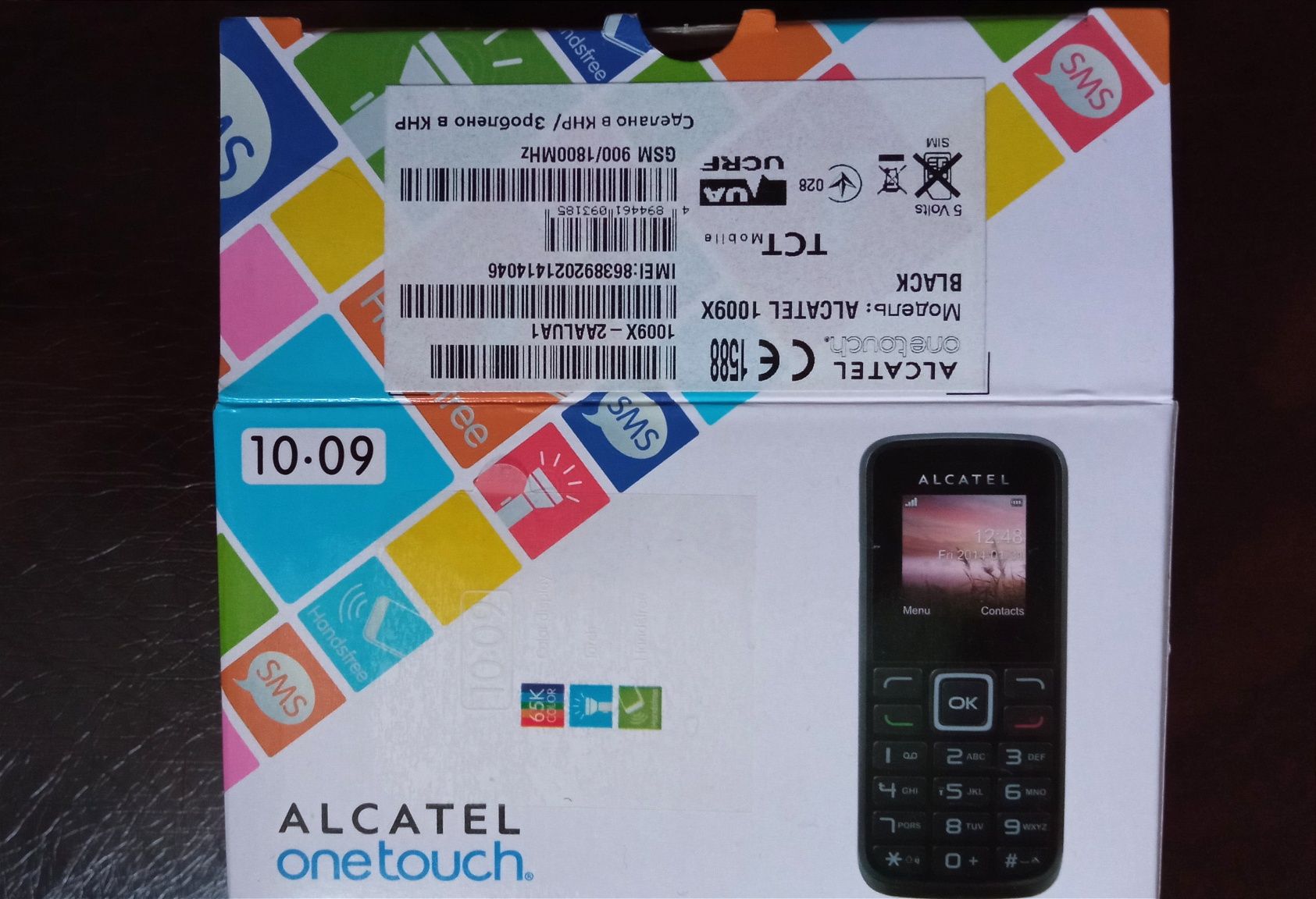 Телефон Alcatel 1009x без батареї + зарядний пристрій