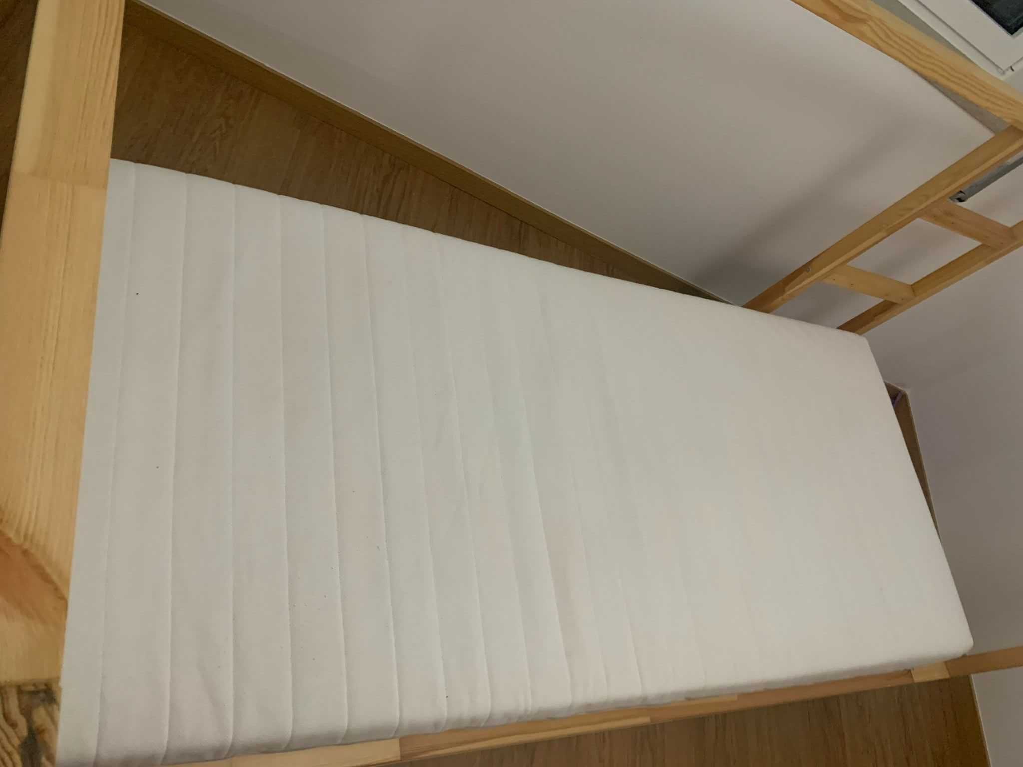 KURA
Cama reversível, branco/pinho, 90x200 cm