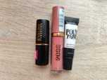 Błyszczyk Max factor pomadka Eveline i pigment Sleek do ust