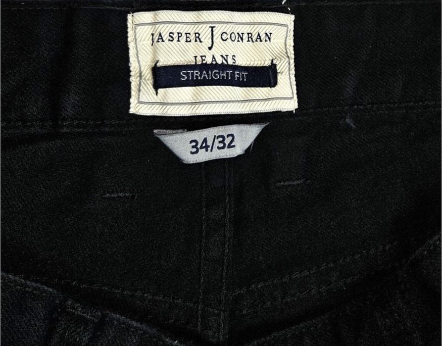 Фірмові чорні прямі чоловічі джинси jasper conran, розмір 48 - 50