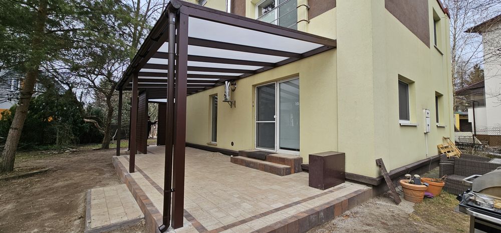 Pergola Aluminiowa Zadaszenie tarasu ruchome ścianki, szklane stałe