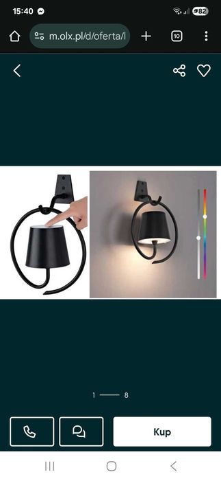 Nowoczesna bezprzewodowa lampa led,schody ,wielokolorowa