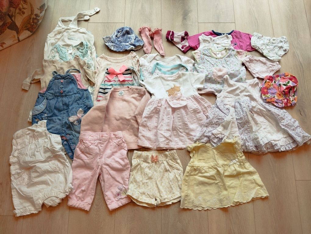Paka zestaw ubranka lato dziewczynka 68