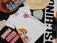 Nickelodeon - biały t-shirt psi patrol , Sky r 122/128