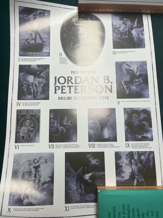 Plakaty jordan peterson kolejne 12 życiowych zasad i mapy sensu