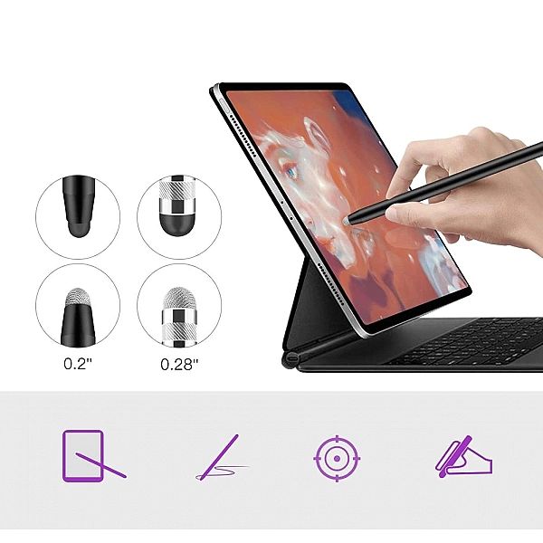 Rysik pasywny Tech-Protect USP100/4-TIP Touch Stylus - fioletowy