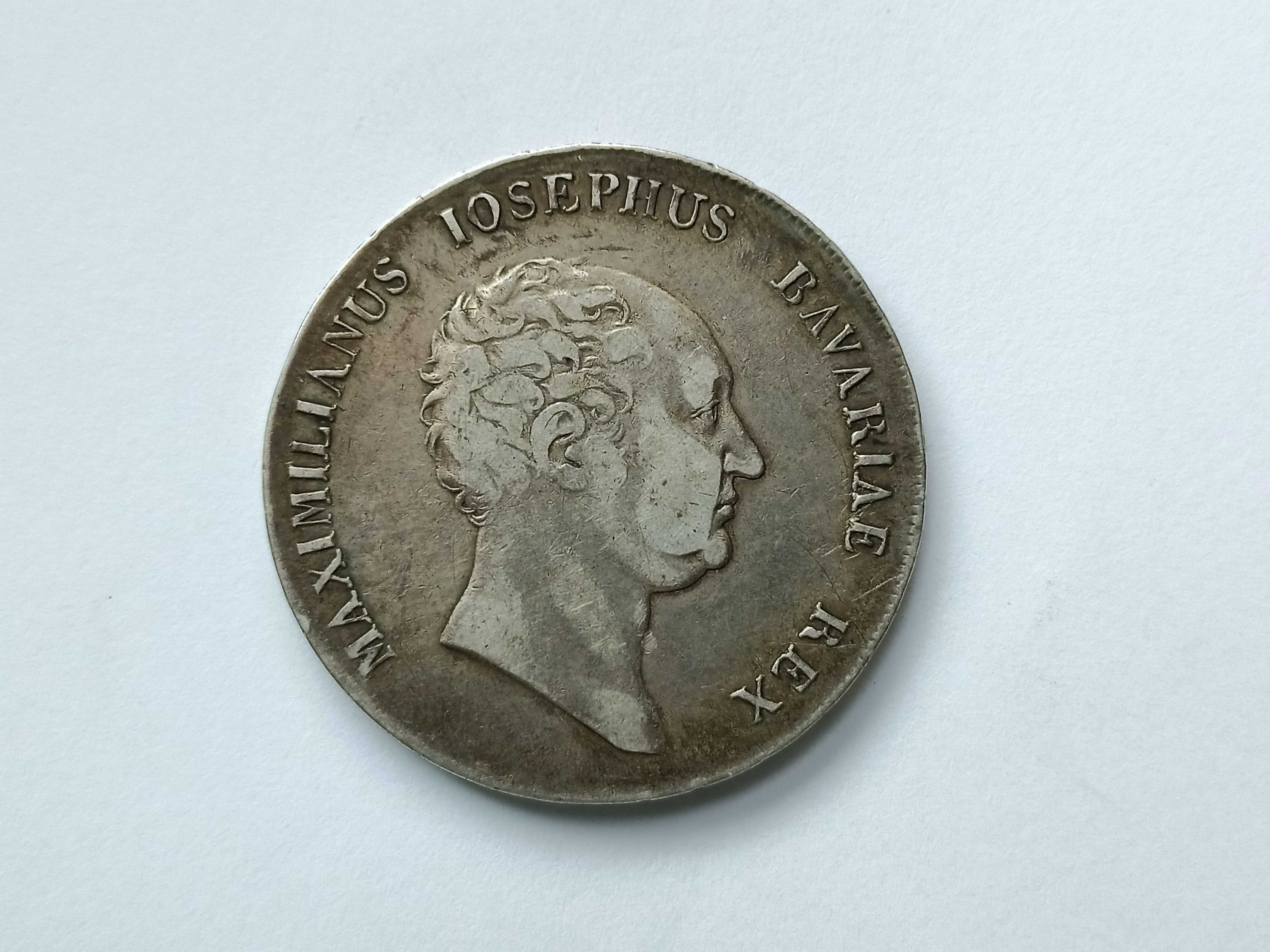 Kronenthaler 1814 r. Maksymilian l Królestwo Bawarii oryginał Srebro