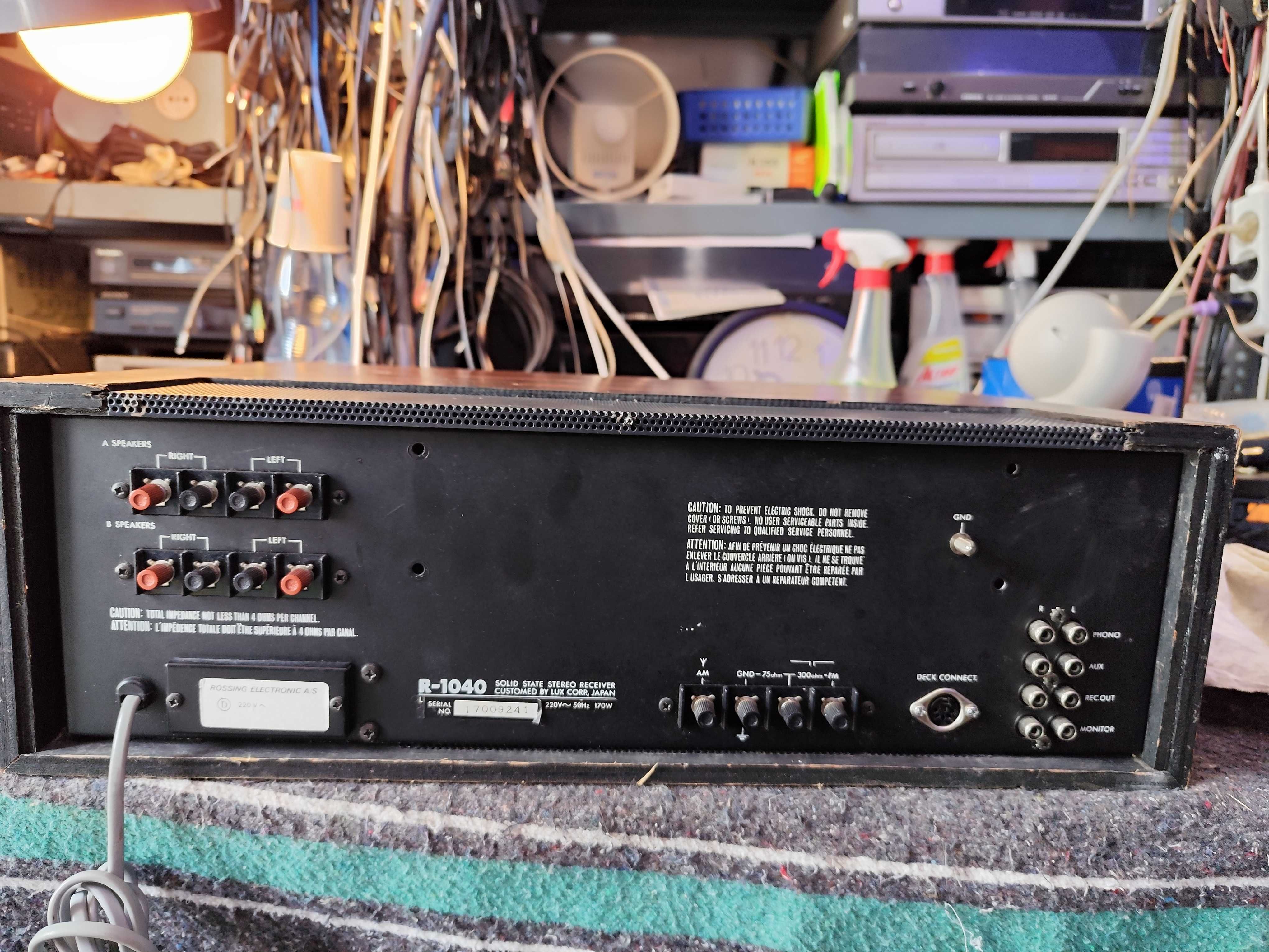 amplituner Luxman R-1040 uszkodzony!