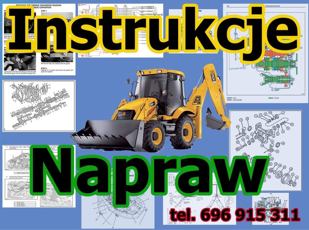 Instrukcje napraw do koparko ładowarek JCB - 2CX 3CX 4CX sitemaster