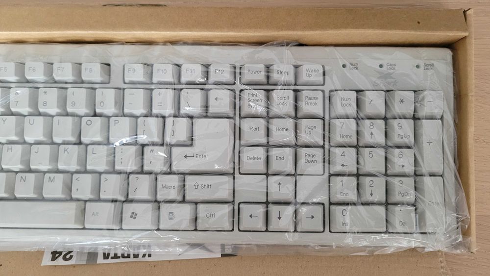 Zabytkowa Klawiatura PS/2 Shark SH901 • NOWA • Retro • Kolekcjonerska