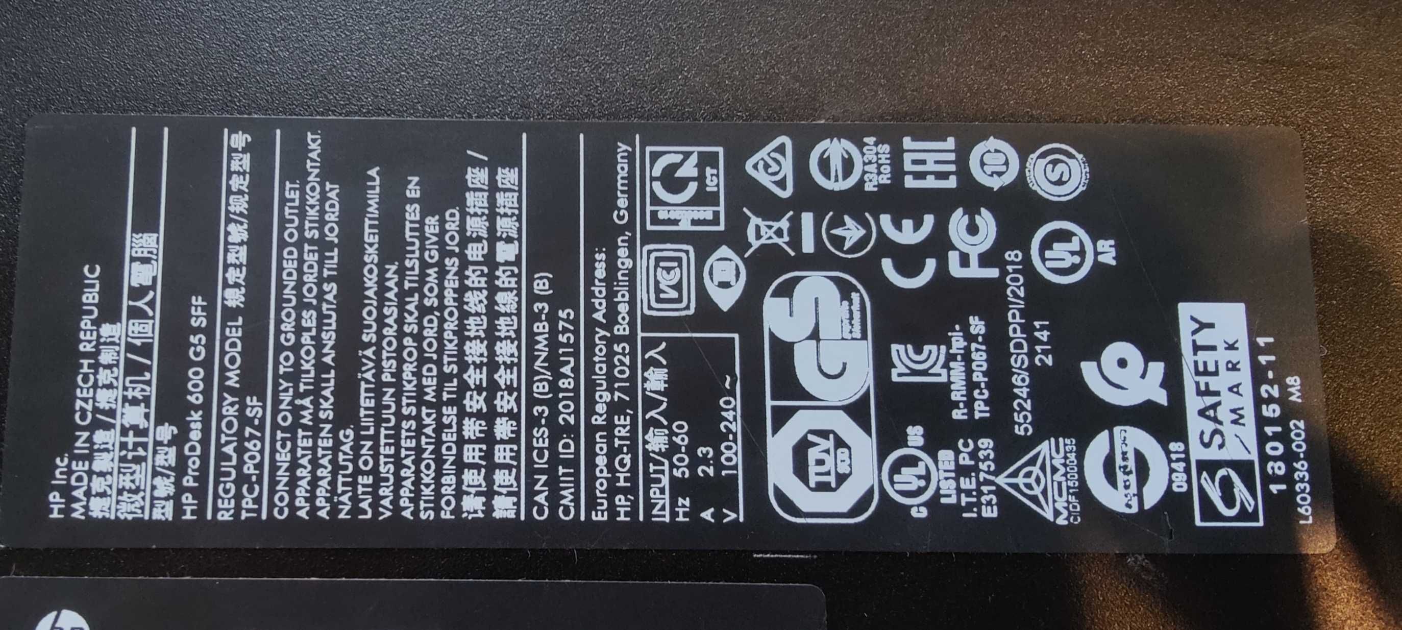HP 600 G5 SFF i5