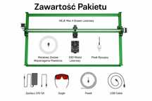Grawerka laserowa Ploter NEJE MAX 4  E80 24W CNC pracuje z LightBurn