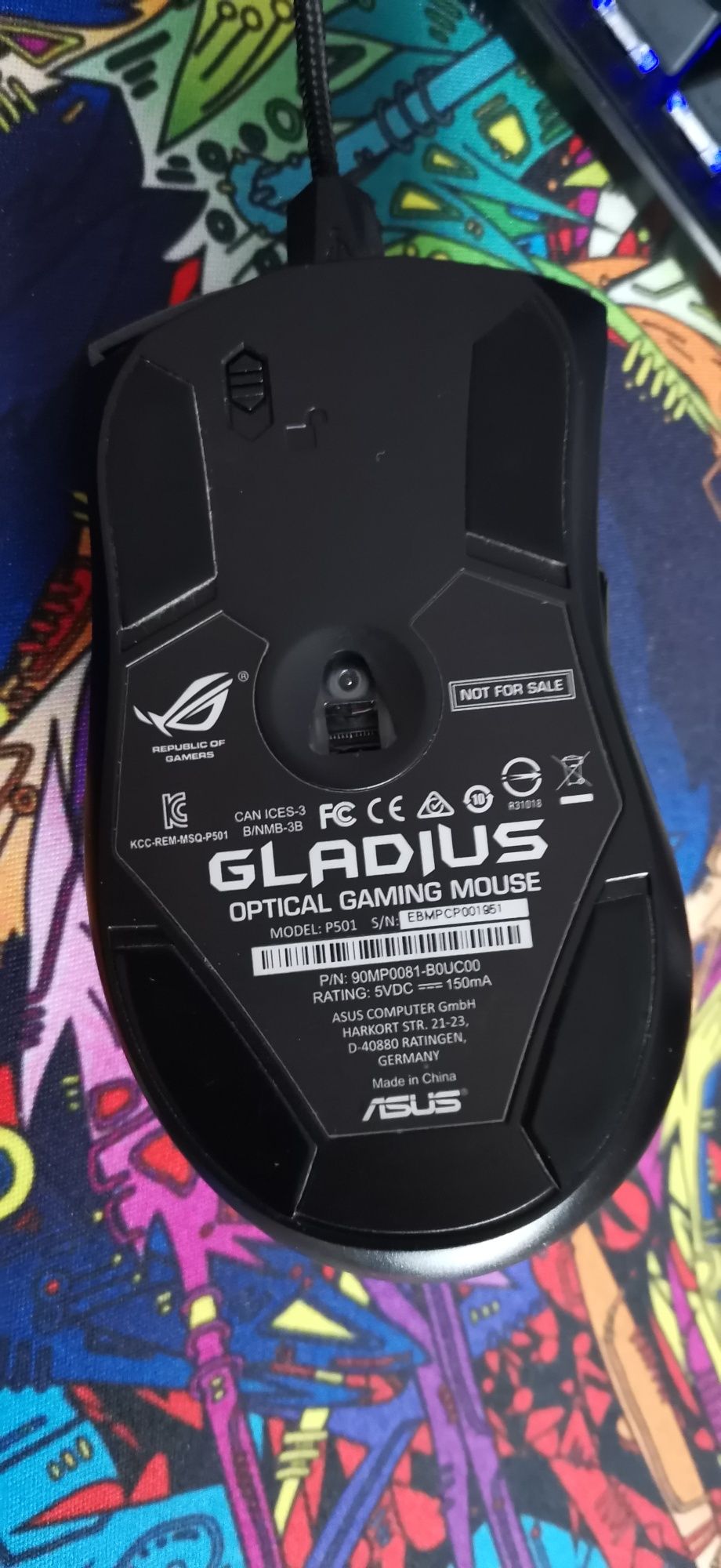 Mysz asus gladius P501